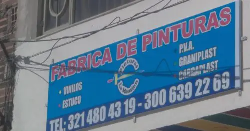 FABRICA DE PINTURAS CALLE 41 93B CON 72 FABRICA DE PINTURAS CALLE 41 93B CON 72